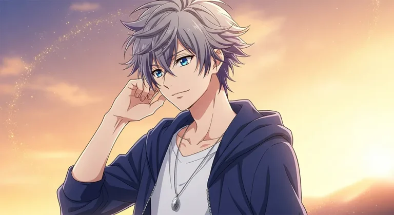Aesthetic anime boy ultra HD 4K wallpaper background for laptop display