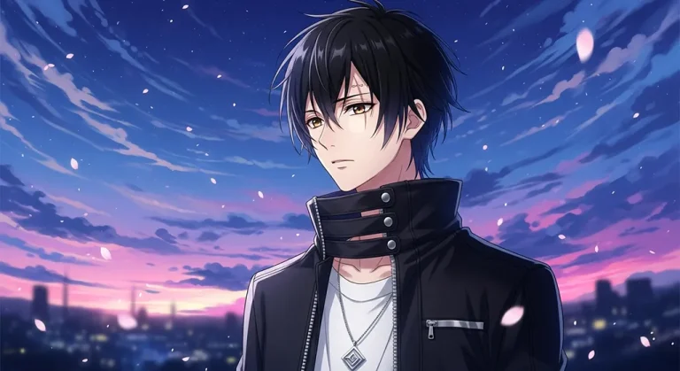 Stylish anime boy desktop wallpaper, 4K ultra HD for laptop display