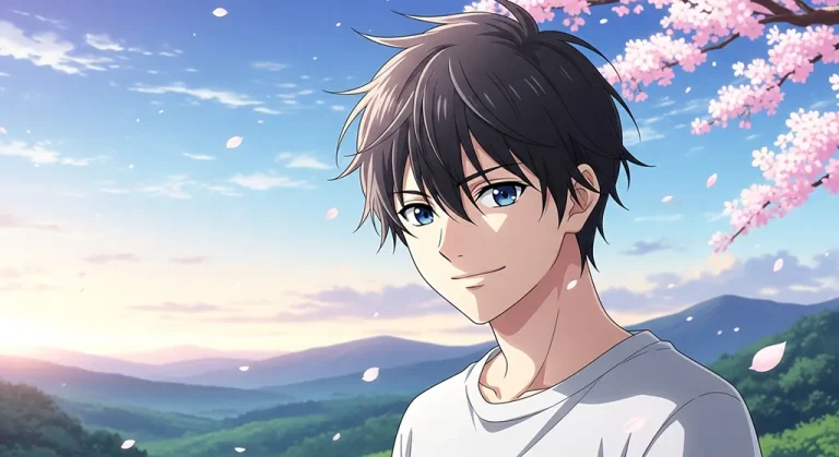 Anime boy aesthetic wallpaper for laptop and desktop in 4K resolution