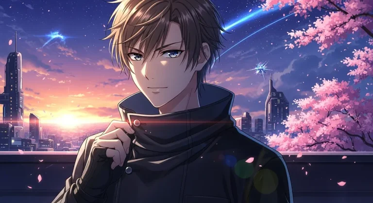 Anime boy aesthetic wallpaper in 4K ultra HD for laptop and desktop screens