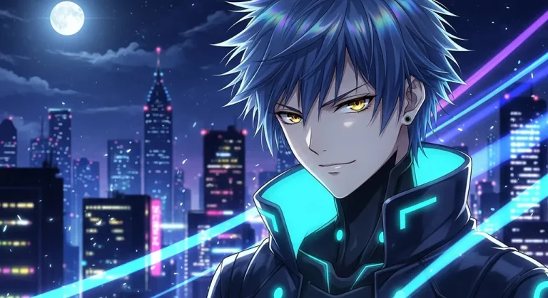 Stylish anime boy desktop wallpaper, 4K ultra HD for laptop display