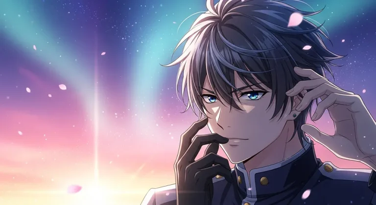 Anime boy aesthetic wallpaper in 4K ultra HD for laptop and desktop screens