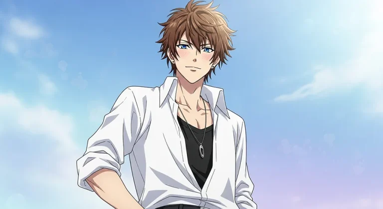 Aesthetic anime boy 4K wallpaper for computer screen backgrounds