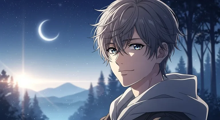 Aesthetic anime boy 4K wallpaper for computer screen backgrounds