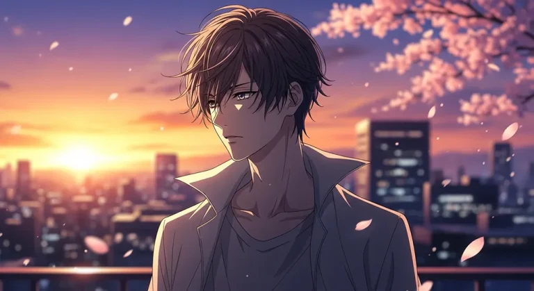 Cool Japanese anime boy HD wallpaper in 4K for laptop and desktop screens