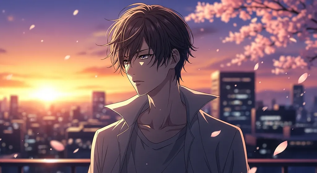 Cool Japanese anime boy HD wallpaper in 4K for laptop and desktop screens