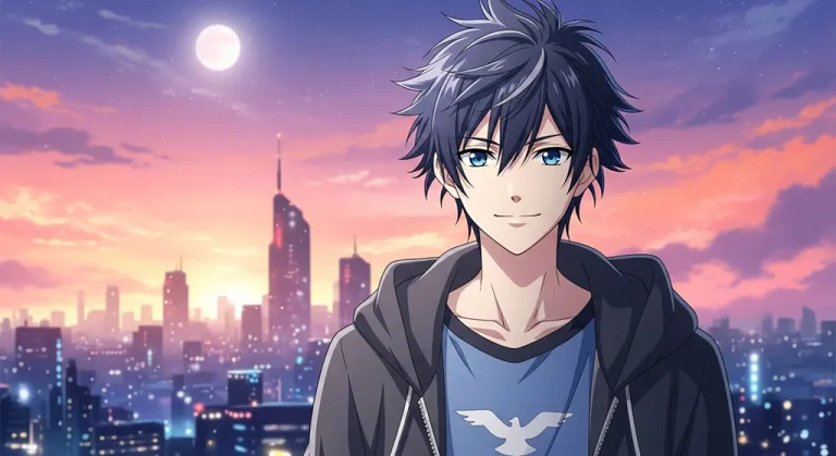 Anime boy ultra HD desktop wallpaper in 4K resolution for computer screens
