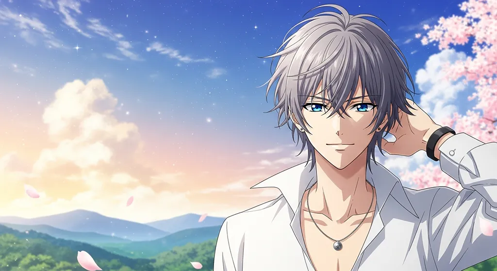 Cool anime boy 4K wallpaper design for laptops and desktop PCs