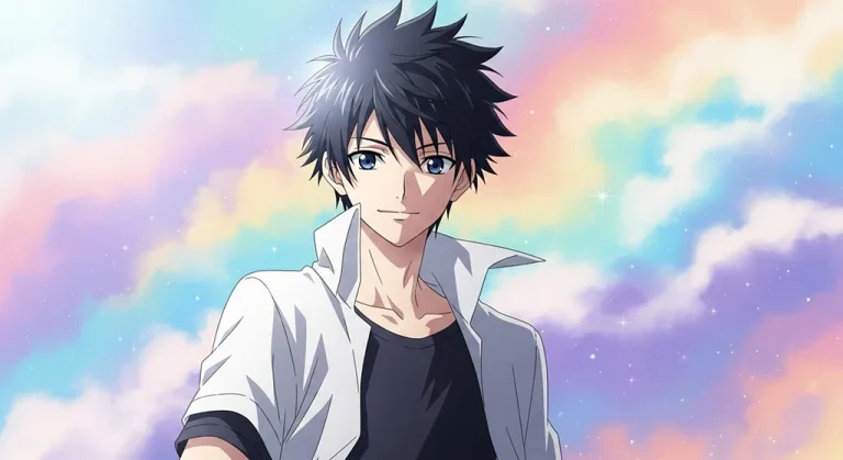 High-resolution anime boy 4K background image for desktop monitors and laptops
