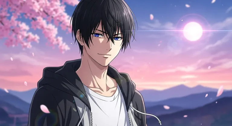 Anime boy stylish 4K desktop wallpaper for laptop background display