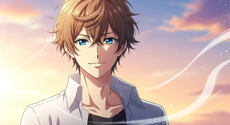 High-quality anime boy 4K wallpaper image for desktop monitor backgrounds