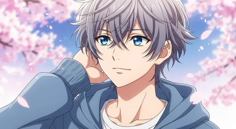 Anime boy stylish ultra HD 4K background wallpaper for desktops and PCs