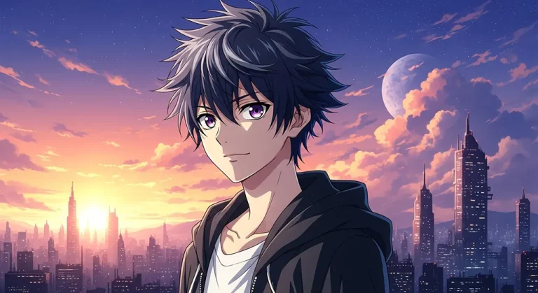 Cool anime boy HD wallpaper in 4K resolution for computer and notebook screens