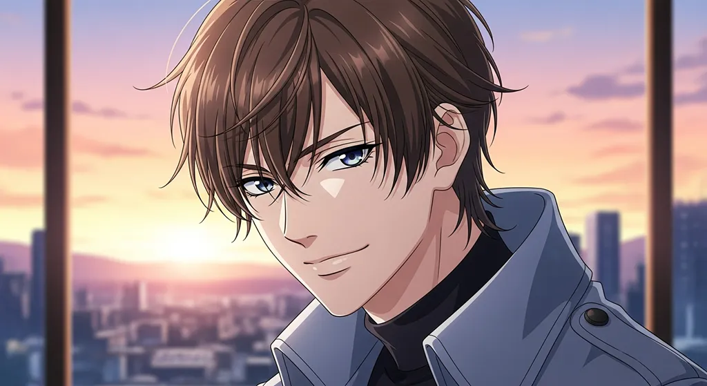Ultra sharp anime boy 4K desktop wallpaper image for widescreen laptops