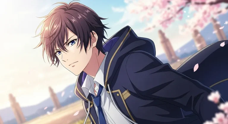 Anime boy detailed 4K desktop wallpaper, high-resolution background image