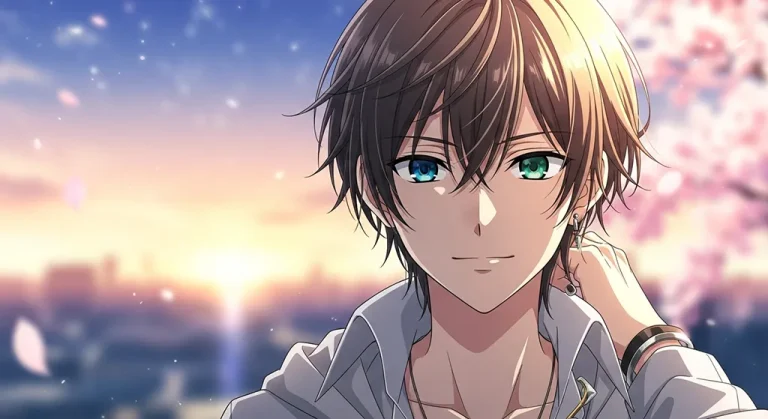 Ultra sharp anime boy 4K desktop wallpaper image for widescreen laptops
