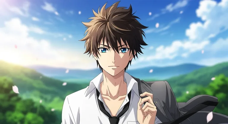 Japanese anime boy wallpaper in 4K for desktop PC and widescreen laptops