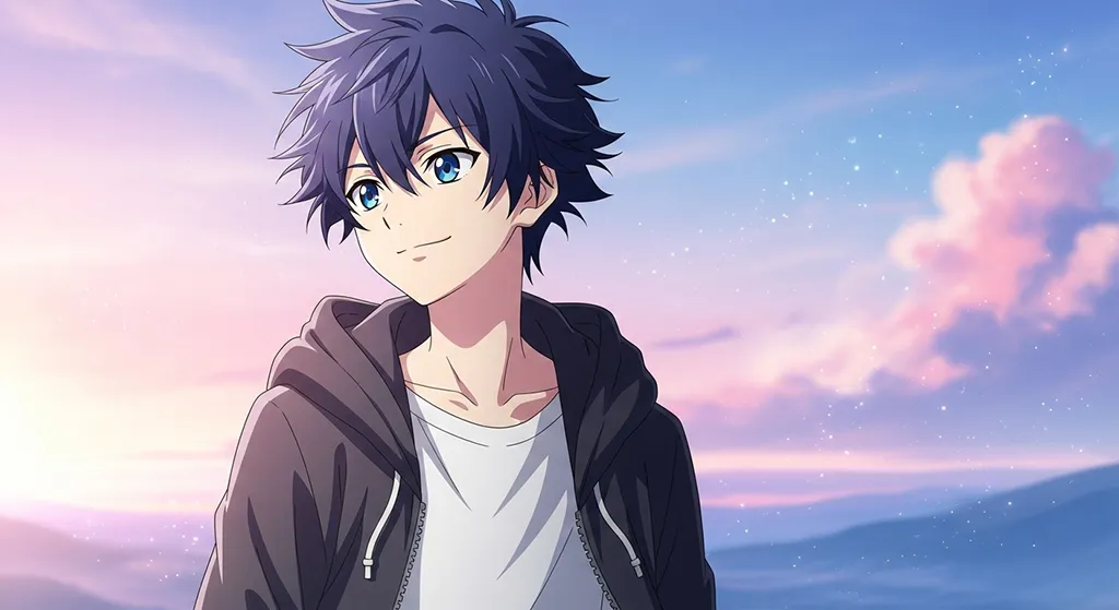 Ultra HD anime boy 4K wallpaper design for desktop monitors and laptops