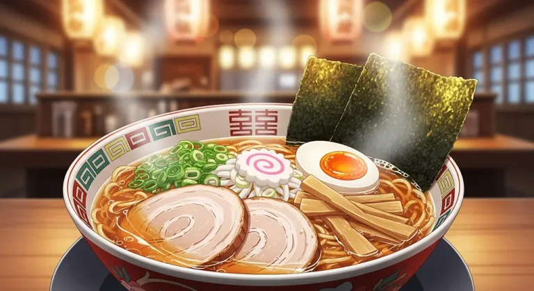 Anime food stylish 4K desktop wallpaper for laptop background display