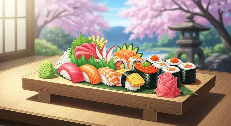 Aesthetic anime food ultra HD 4K wallpaper background for laptop display