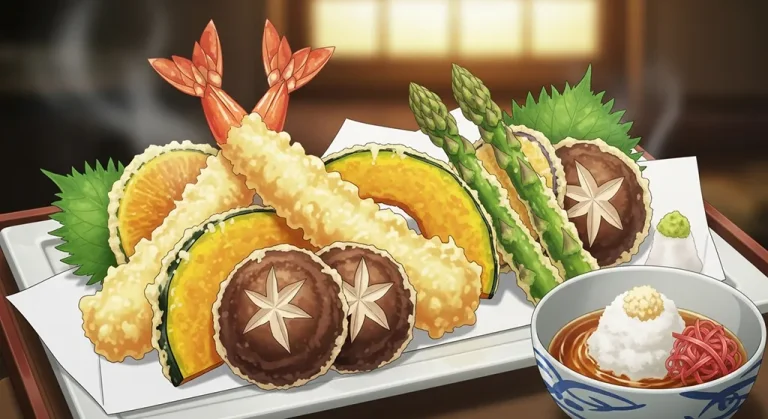 Anime food aesthetic wallpaper in 4K ultra HD for laptop and desktop screens