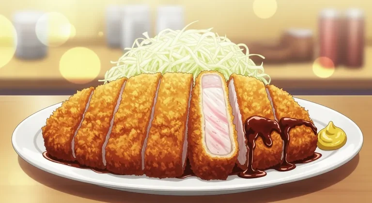 Cool anime food 4K wallpaper design for laptops and desktop PCs