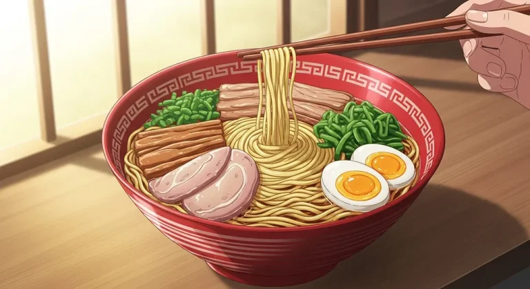 Anime food 4K wallpaper for desktop PC and laptop, Japanese cuisine background