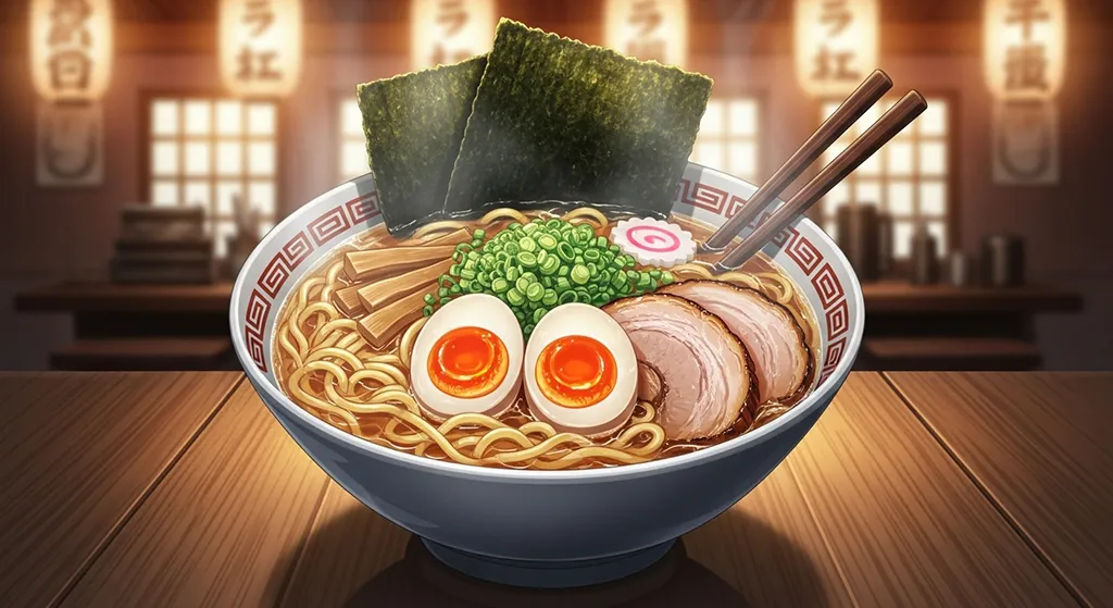 Anime food stylish 4K desktop wallpaper for laptop background display
