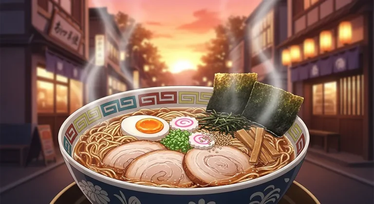 High-quality anime food 4K wallpaper image for desktop monitor backgrounds