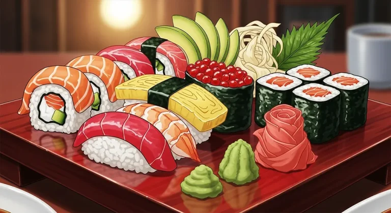 Anime food detailed 4K desktop wallpaper, high-resolution background image