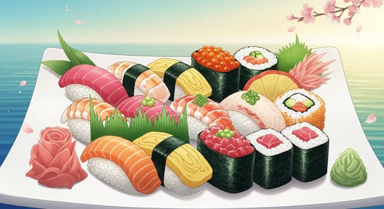 Cool anime food 4K wallpaper design for laptops and desktop PCs