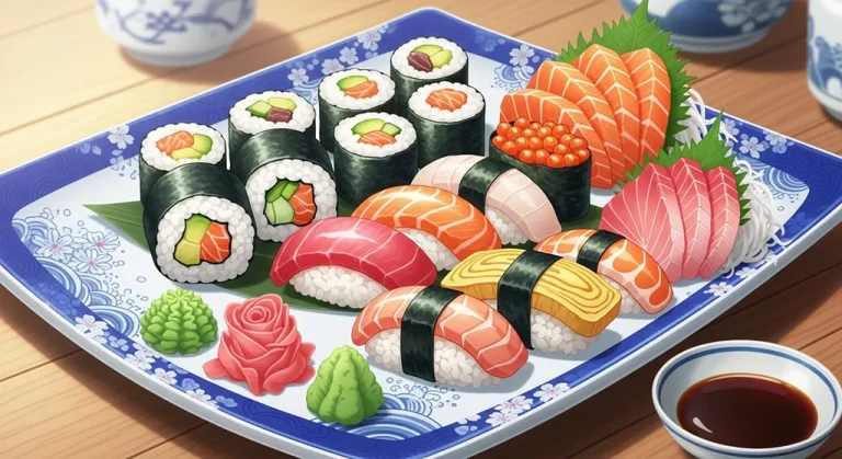 Cool anime food 4K wallpaper design for laptops and desktop PCs