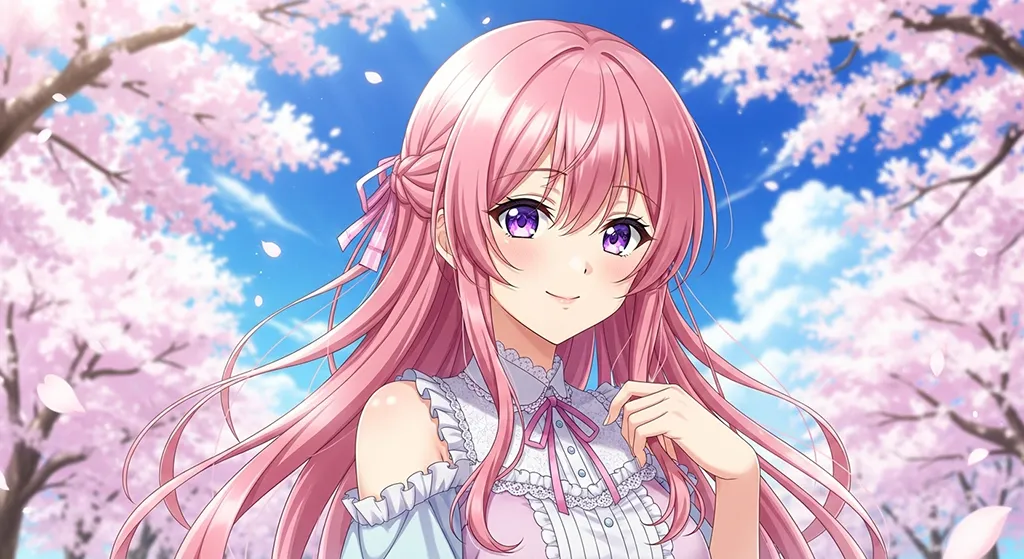 Japanese animation girl 4K wallpaper, suitable for desktop PC and laptops