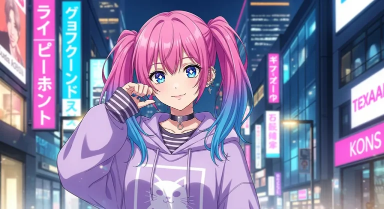 Anime girl in 4K resolution wallpaper, optimized for desktop PC and notebook