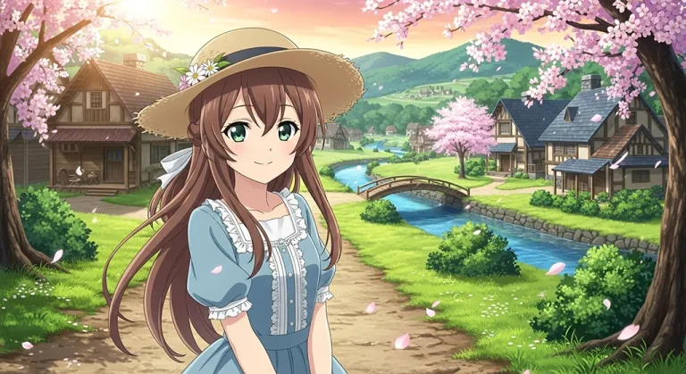Stylish anime girl desktop wallpaper, 4K ultra HD for laptop display
