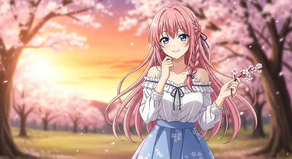 Anime girl 4K wallpaper for desktop PC and laptop, Japanese character background