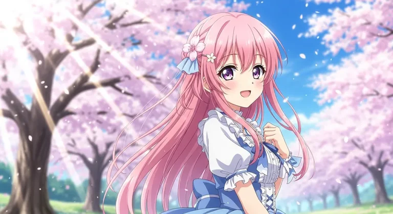Japanese animation girl 4K wallpaper, suitable for desktop PC and laptops