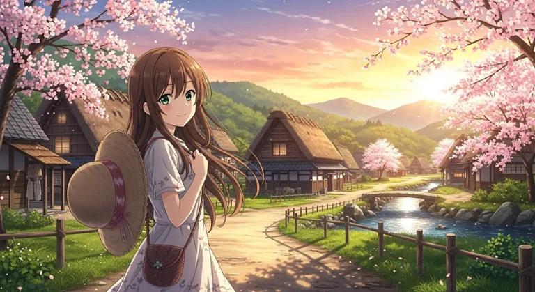 Stylish anime girl desktop wallpaper, 4K ultra HD for laptop display