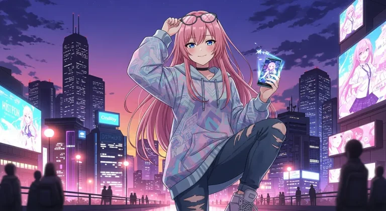 Japanese anime-inspired girl wallpaper in 4K for PC and laptop monitors