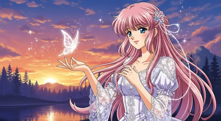 Anime girl aesthetic wallpaper in 4K ultra HD for laptop and desktop screens