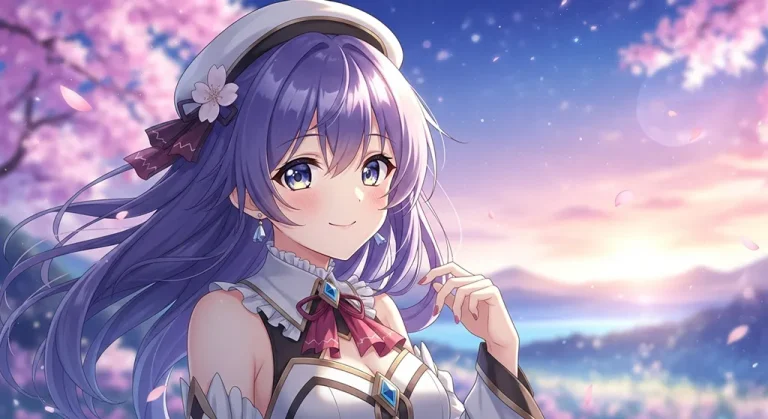 Cute anime girl HD wallpaper in 4K resolution for computer and notebook screens
