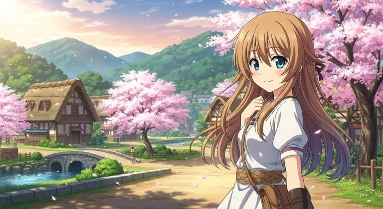 Anime girl HD 4K wallpaper for laptop background and desktop display