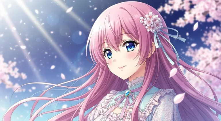 Anime girl wallpaper in 4K resolution, perfect for laptop and desktop setup