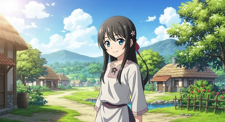 Anime girl wallpaper in 4K resolution, perfect for laptop and desktop setup
