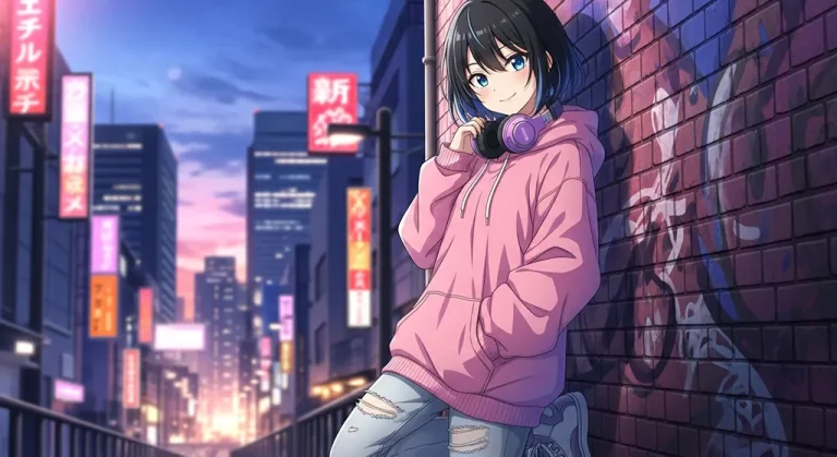 Anime girl ultra HD desktop wallpaper in 4K resolution for computer screens