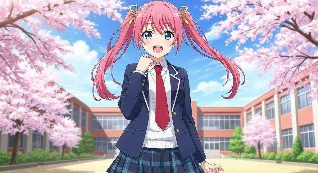 Anime girl wallpaper in 4K resolution, perfect for laptop and desktop setup