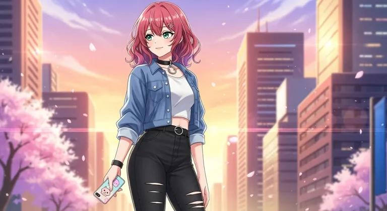 Anime girl detailed 4K desktop wallpaper, high-resolution background image