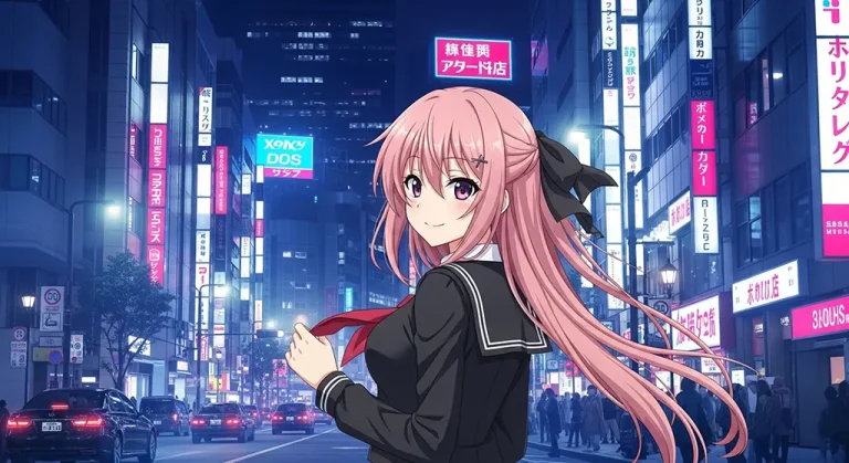 Cute anime girl HD wallpaper in 4K resolution for computer and notebook screens