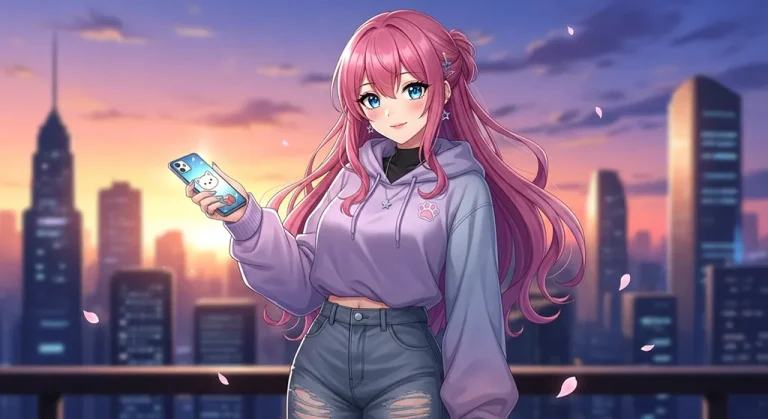 Ultra HD anime girl 4K wallpaper for desktop computers and gaming laptops