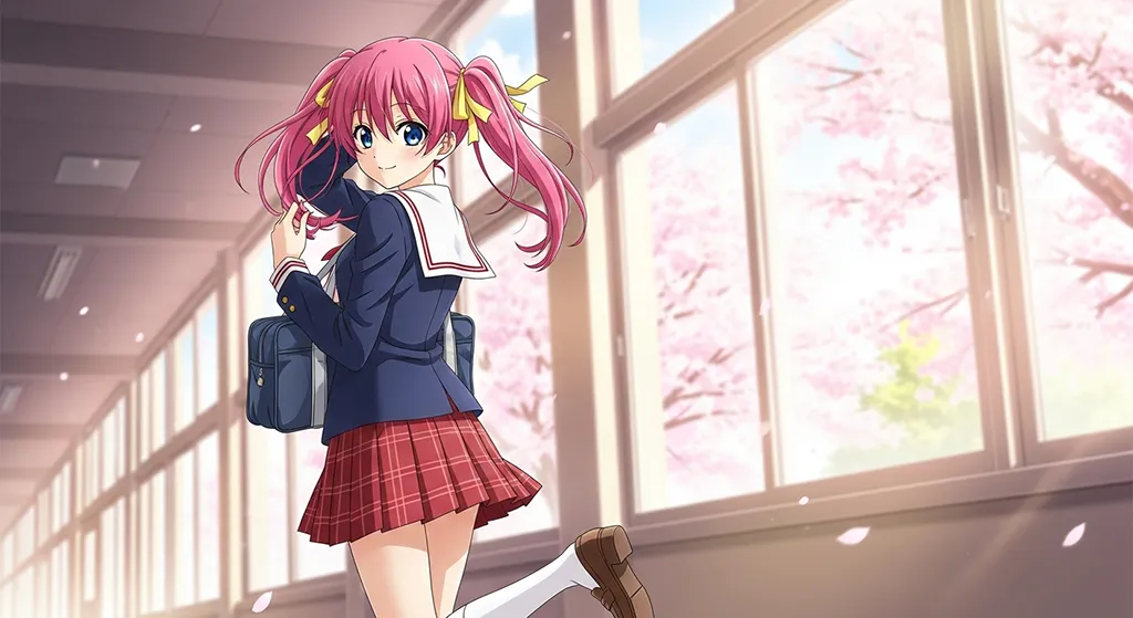 High-quality anime girl 4K wallpaper image for desktop monitor backgrounds